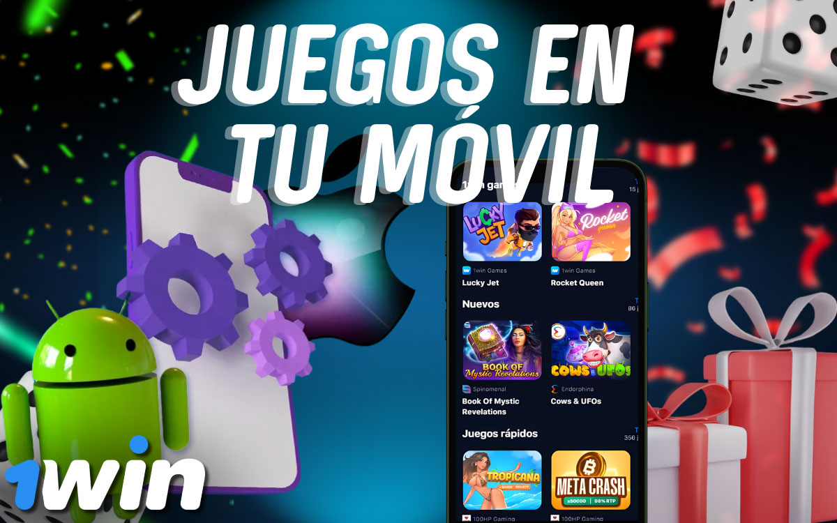 Juegue a los juegos de 1Win en su teléfono móvil.