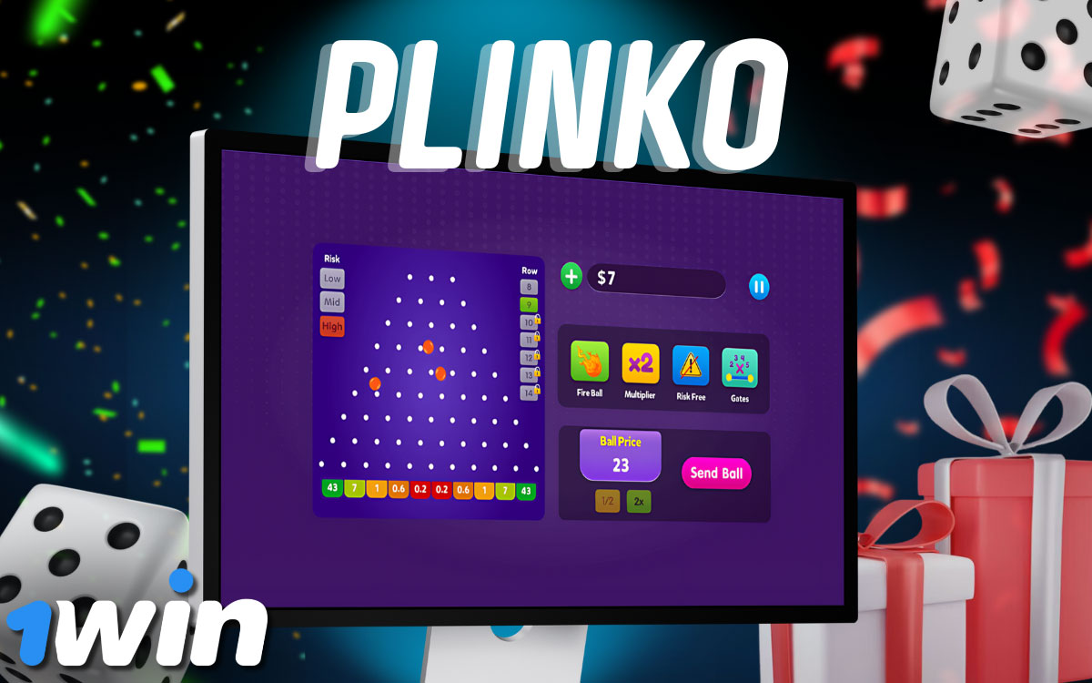 Juego Plinko en línea en 1Win.